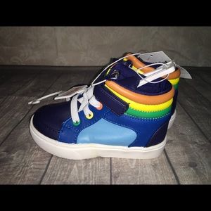 Cat & jack size 7 toddler boys hi tops sneakers
